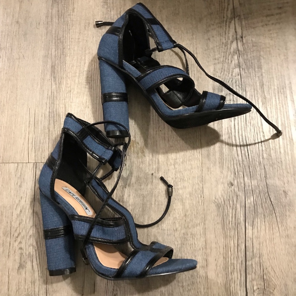 Cape Robin Denim Heels